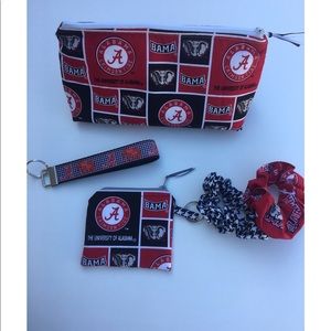 Alabama Scrunchie/makeup bag/ wallet bundle!